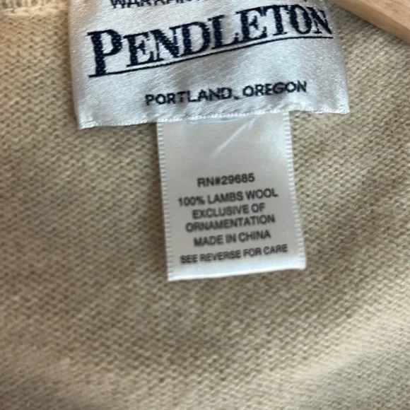 Pendleton Cream Button-Up Cardigan - Picture 10 of 13